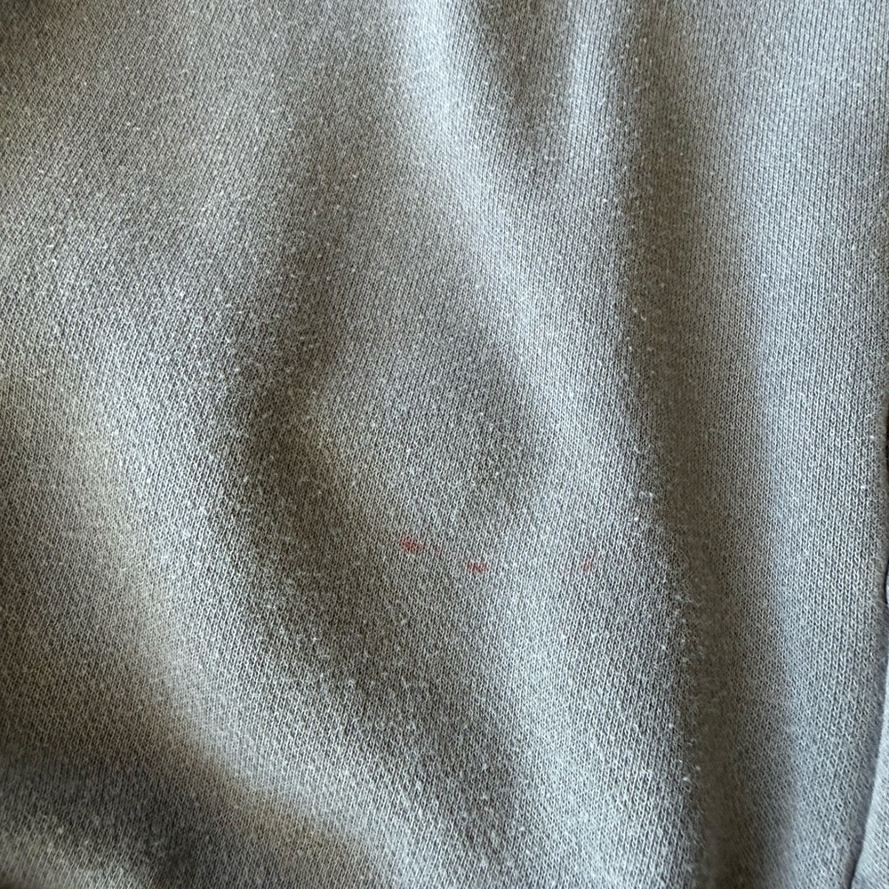 Abercrombie & Fitch Essentials Crewneck Sweatshirt Neutral Gray Green Size S - Picture 7 of 7